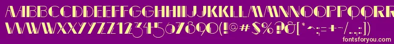 MarqueemieuxRegular Font – Yellow Fonts on Purple Background