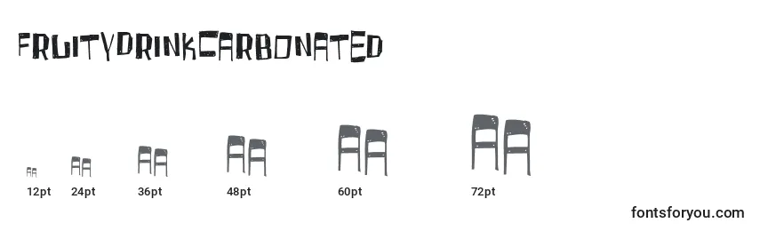 FruityDrinkCarbonated Font Sizes
