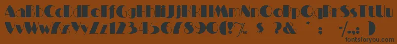 Miltonburlesque Font – Black Fonts on Brown Background