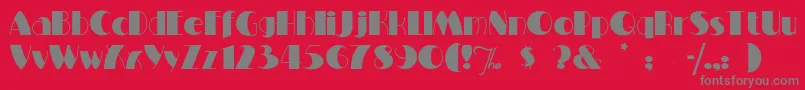 Miltonburlesque Font – Gray Fonts on Red Background