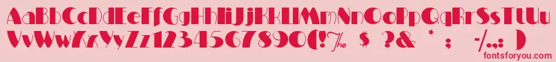 Miltonburlesque Font – Red Fonts on Pink Background