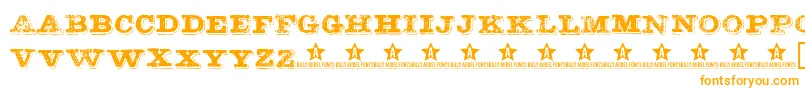 Botassujas Font – Orange Fonts on White Background