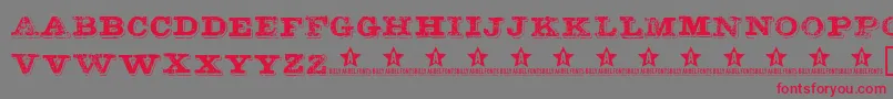 Botassujas Font – Red Fonts on Gray Background