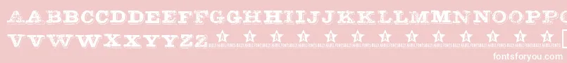 Botassujas Font – White Fonts on Pink Background