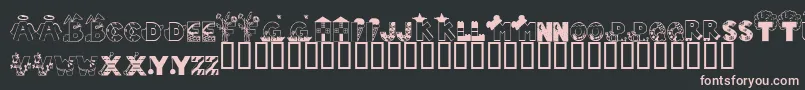 LmsAIsForAngel Font – Pink Fonts on Black Background
