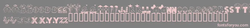 LmsAIsForAngel Font – Pink Fonts on Gray Background