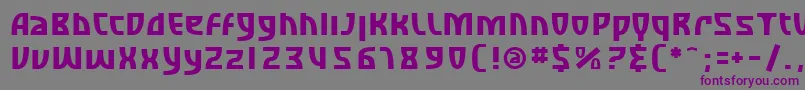 Шрифт SfRetroesque – фиолетовые шрифты на сером фоне