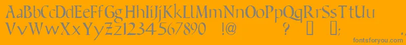 Ft15 Font – Gray Fonts on Orange Background