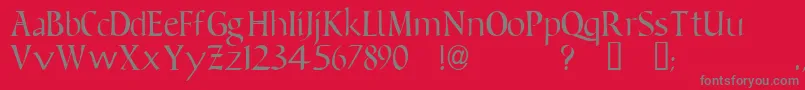 Ft15 Font – Gray Fonts on Red Background