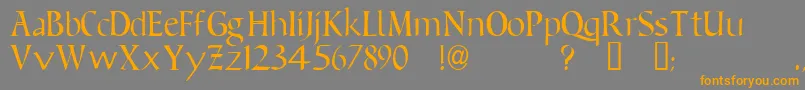 Ft15 Font – Orange Fonts on Gray Background