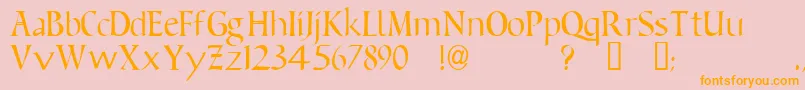 Ft15 Font – Orange Fonts on Pink Background