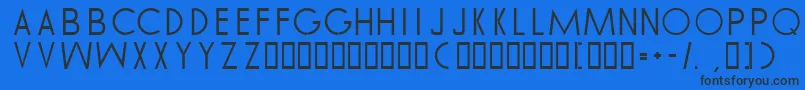 AfTommyHilfiger Font – Black Fonts on Blue Background