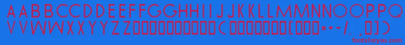 AfTommyHilfiger Font – Red Fonts on Blue Background