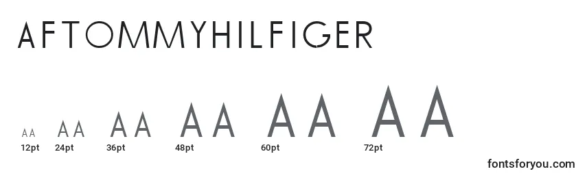 Размеры шрифта AfTommyHilfiger