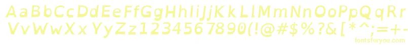 OpendyslexicBolditalic-Schriftart – Gelbe Schriften