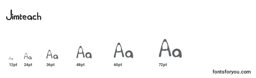 Jimteach Font Sizes