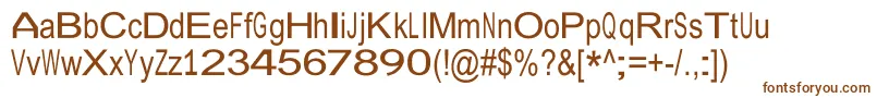 Шрифт JuliasoftSpecialFontW – коричневые шрифты на белом фоне