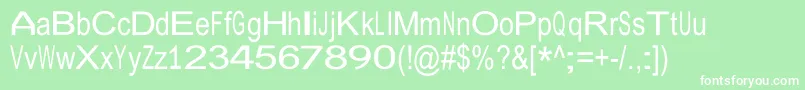 JuliasoftSpecialFontW Font – White Fonts on Green Background