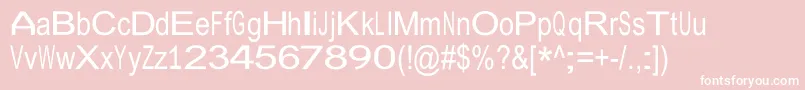 JuliasoftSpecialFontW Font – White Fonts on Pink Background
