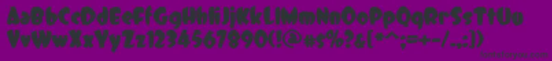 DccDreamer Font – Black Fonts on Purple Background