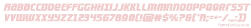 Lightsideracad Font – Pink Fonts on White Background