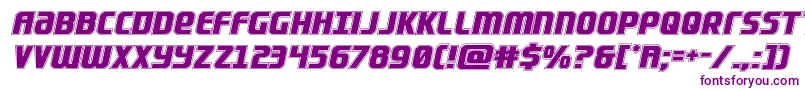Lightsideracad Font – Purple Fonts on White Background