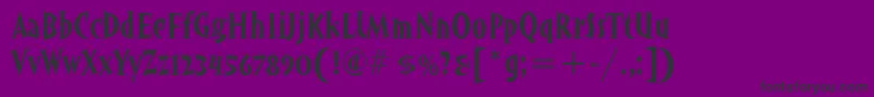 AngryhogitcTt Font – Black Fonts on Purple Background