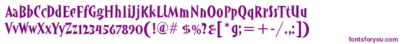 AngryhogitcTt-fontti – violetit fontit