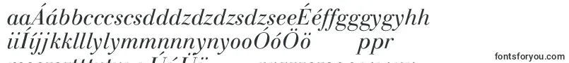 Fonte LinotypegianottenLightitalic – fontes húngaras