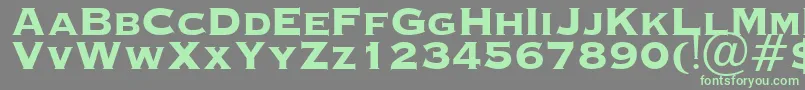 OcopperplateHeavy Font – Green Fonts on Gray Background