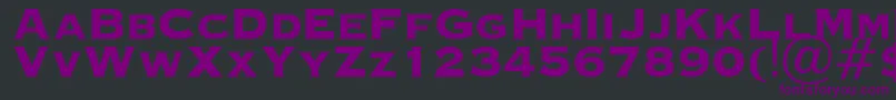 OcopperplateHeavy Font – Purple Fonts on Black Background