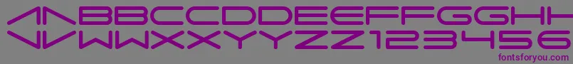 Шрифт ImitariExtended – фиолетовые шрифты на сером фоне