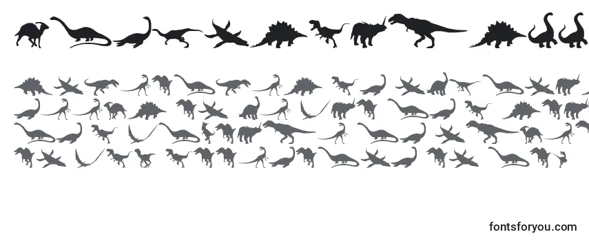 Przegląd czcionki Dingosaurs11