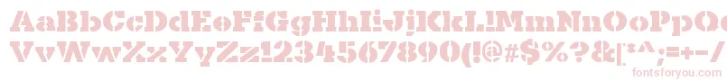 Fonte KaineStencil – fontes cor-de-rosa