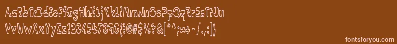 fuente LinotypevisionCond – Fuentes Rosadas Sobre Fondo Marrón