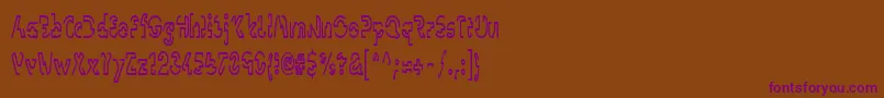 Шрифт LinotypevisionCond – фиолетовые шрифты на коричневом фоне