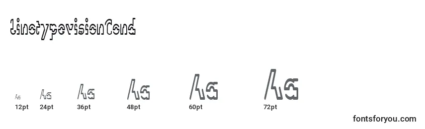 LinotypevisionCond Font Sizes