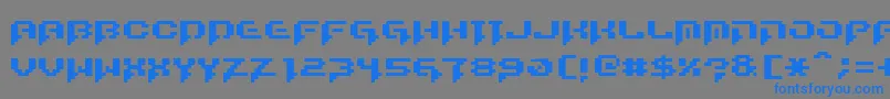 RunstopRestore Font – Blue Fonts on Gray Background