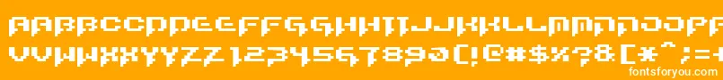 RunstopRestore Font – White Fonts on Orange Background