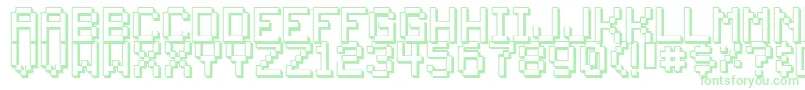 Backto1982 Font – Green Fonts on White Background