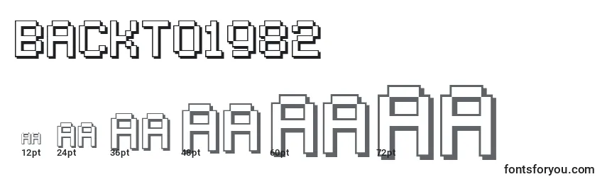 Backto1982 Font Sizes