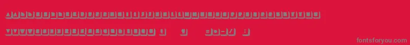 LaTortue Font – Gray Fonts on Red Background