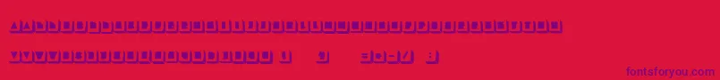 LaTortue-Schriftart – Violette Schriften auf rotem Hintergrund