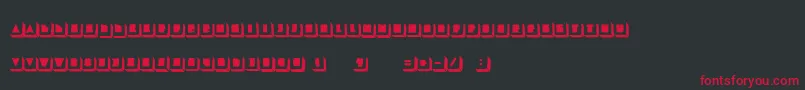 LaTortue Font – Red Fonts on Black Background