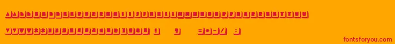 LaTortue Font – Red Fonts on Orange Background