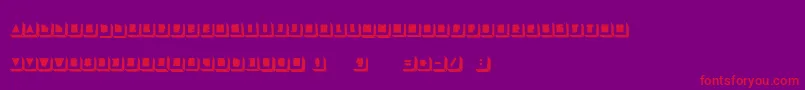 LaTortue Font – Red Fonts on Purple Background