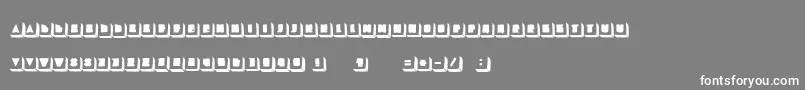 LaTortue Font – White Fonts on Gray Background