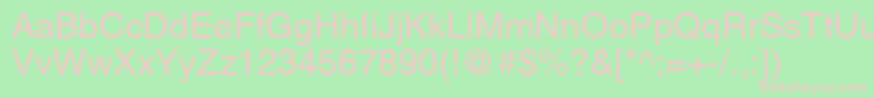 AghlvcyrillicNormal Font – Pink Fonts on Green Background