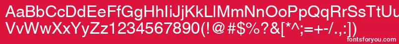 AghlvcyrillicNormal Font – White Fonts on Red Background