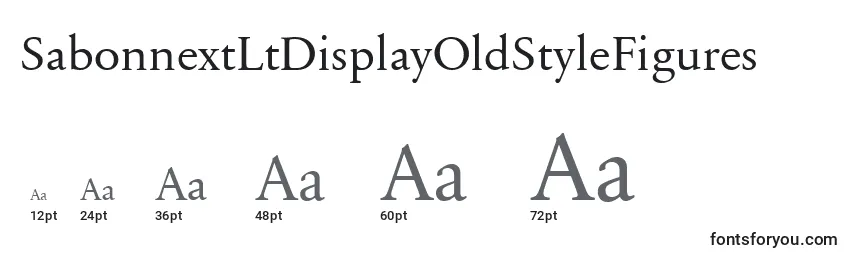 SabonnextLtDisplayOldStyleFigures Font Sizes
